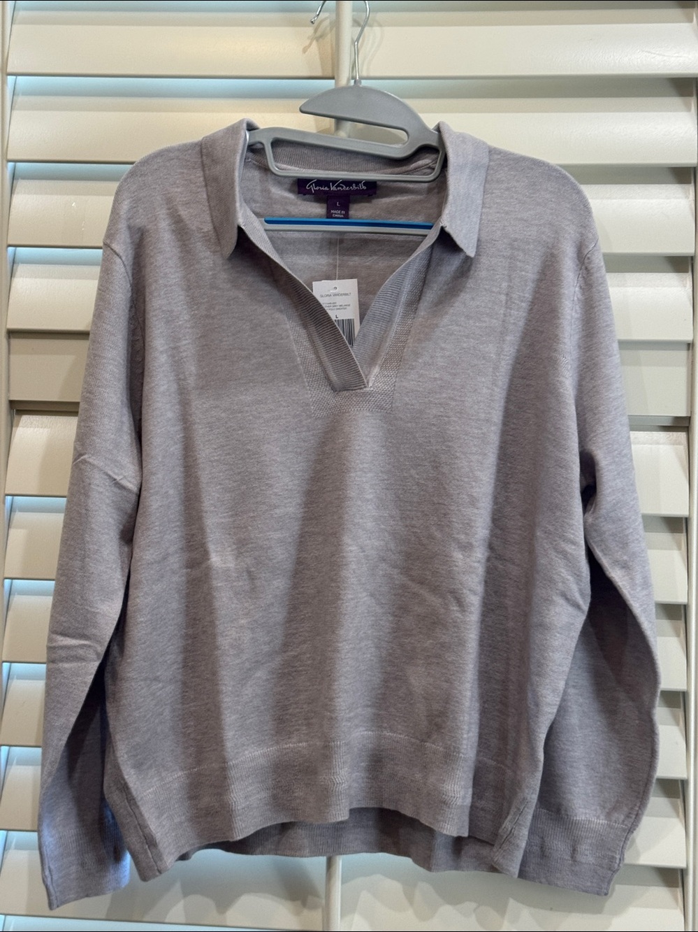 Gloria Vanderbilt Polo Sweater